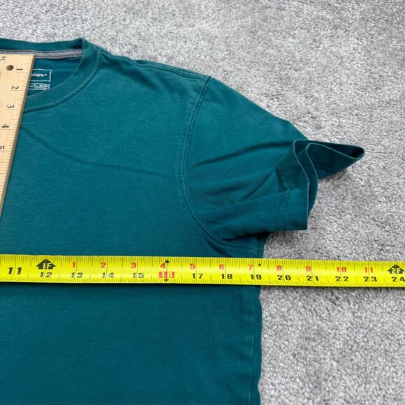 Eddie Bauer Legend Wash Slim Fit Basic T-Shirt Mens Small Teal Green Crew Tee - Picture 7 of 12